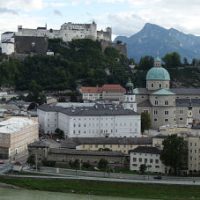 Blick zur Burg Salzburg